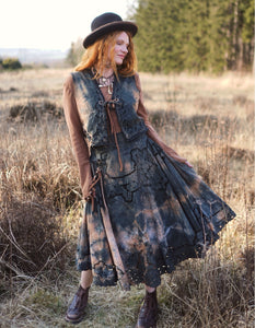 Cotten Lace Set - Black / Warm Brown