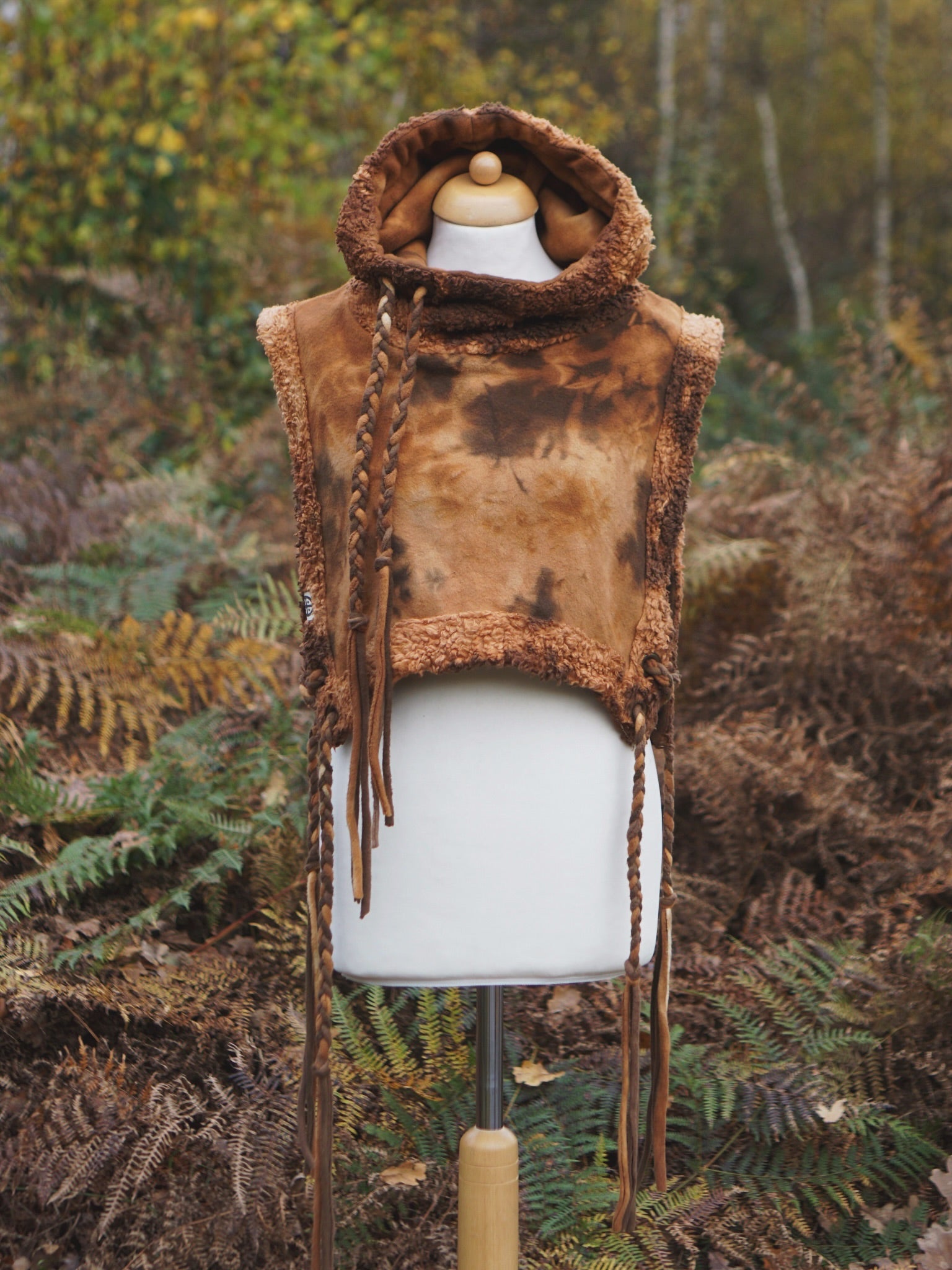 Hoodie Vest - Golden Brown