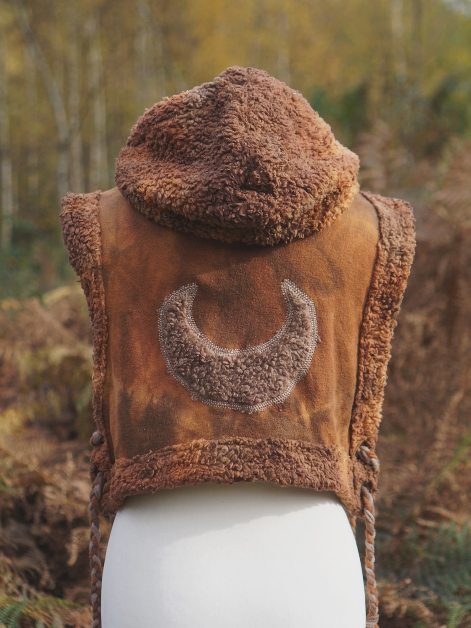 Hoodie Vest - Golden Brown