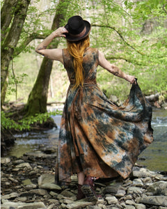 Ella  Maxi Dress - Forest Floor/Black