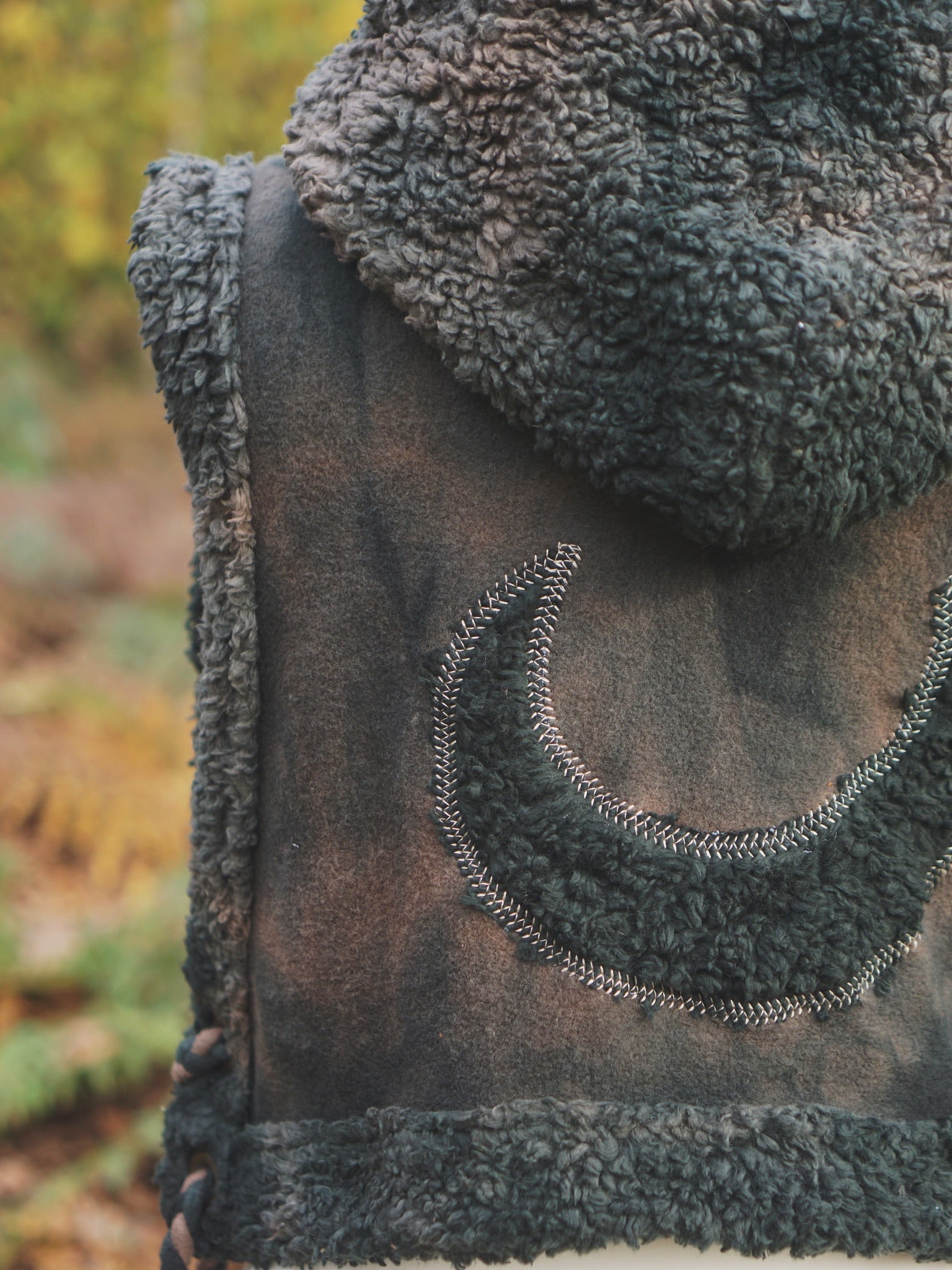 Hoodie Vest - Black Soil