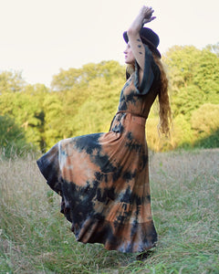 Wrap Dress   - Black Soil