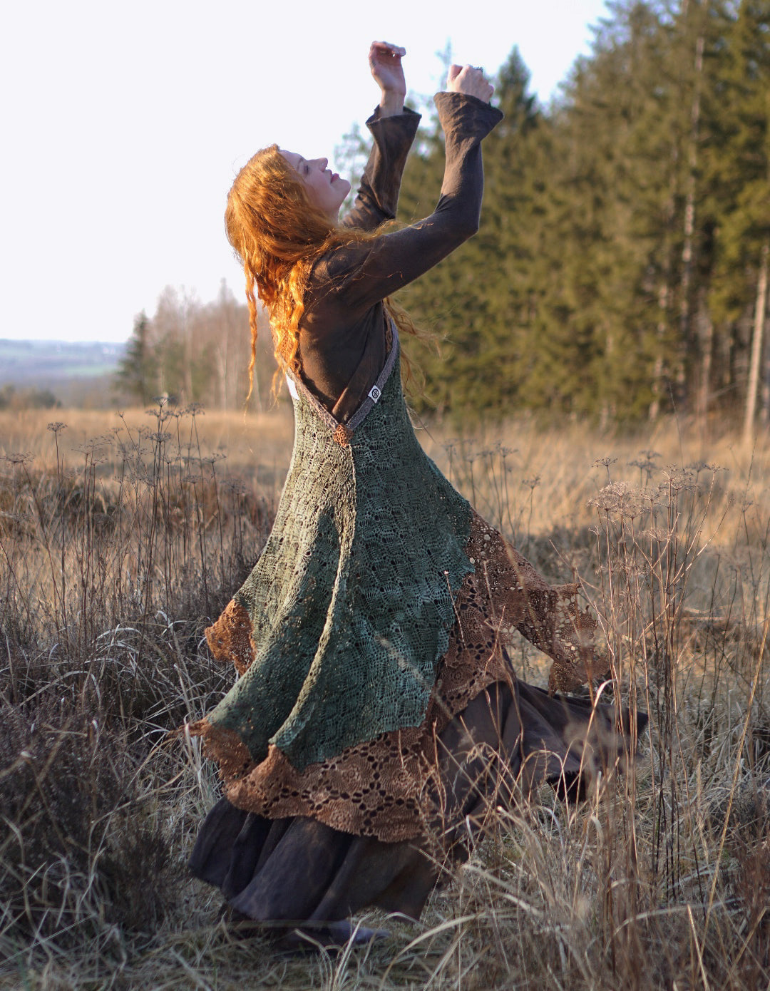 Crochet Patchwork Dress  -  Spring Vibe