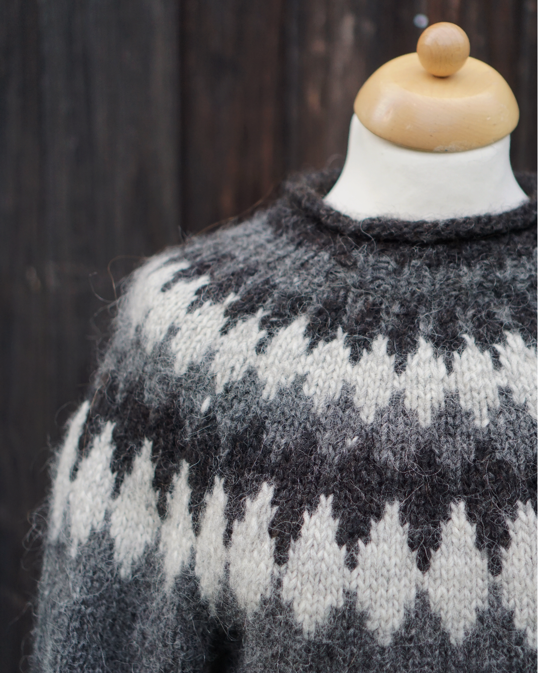 Iceland Knit Sweater -  Anthracite