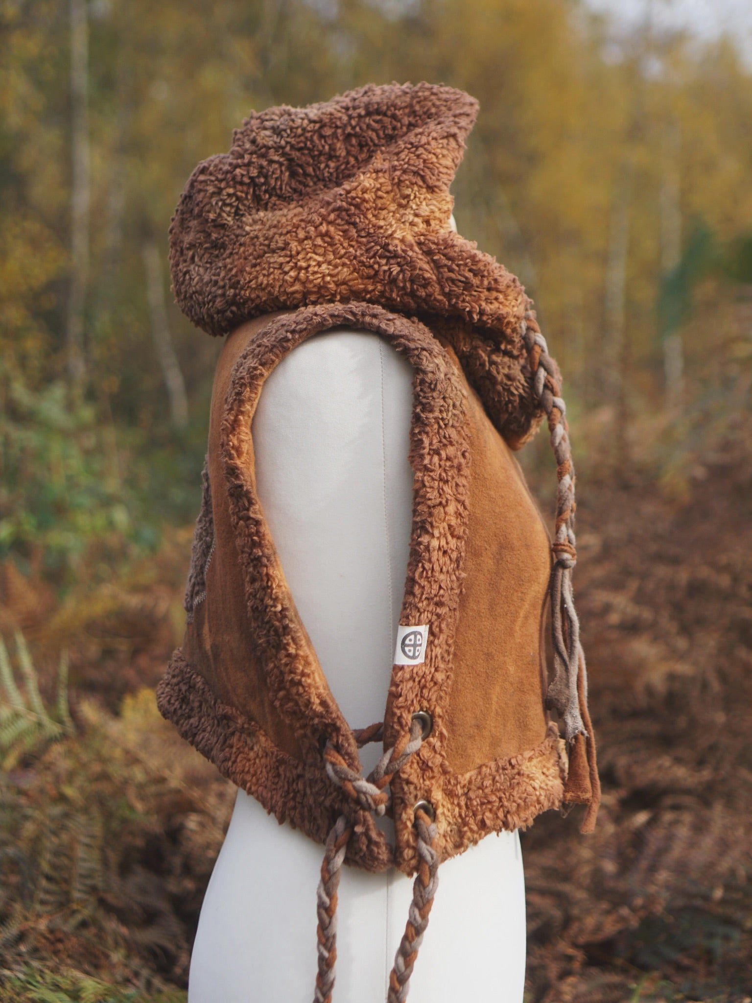 Hoodie Vest - Golden Brown