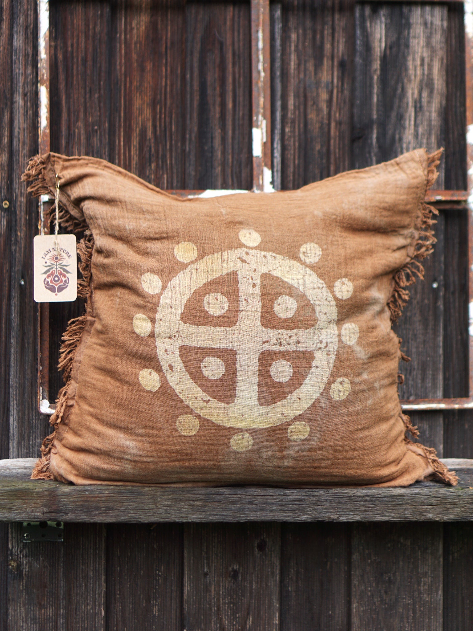 Cushion Cover SUN WHEEL  - Clay