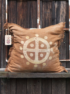 Cushion Cover SUN WHEEL  - Clay