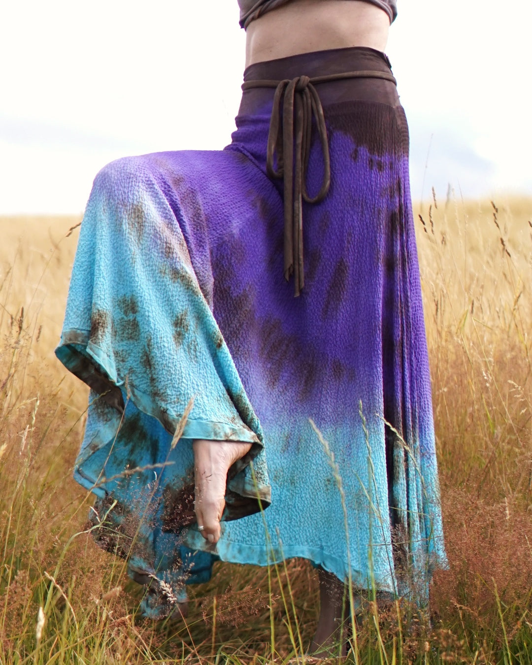 Ella Maxi Dance Skirt - purple mint flash