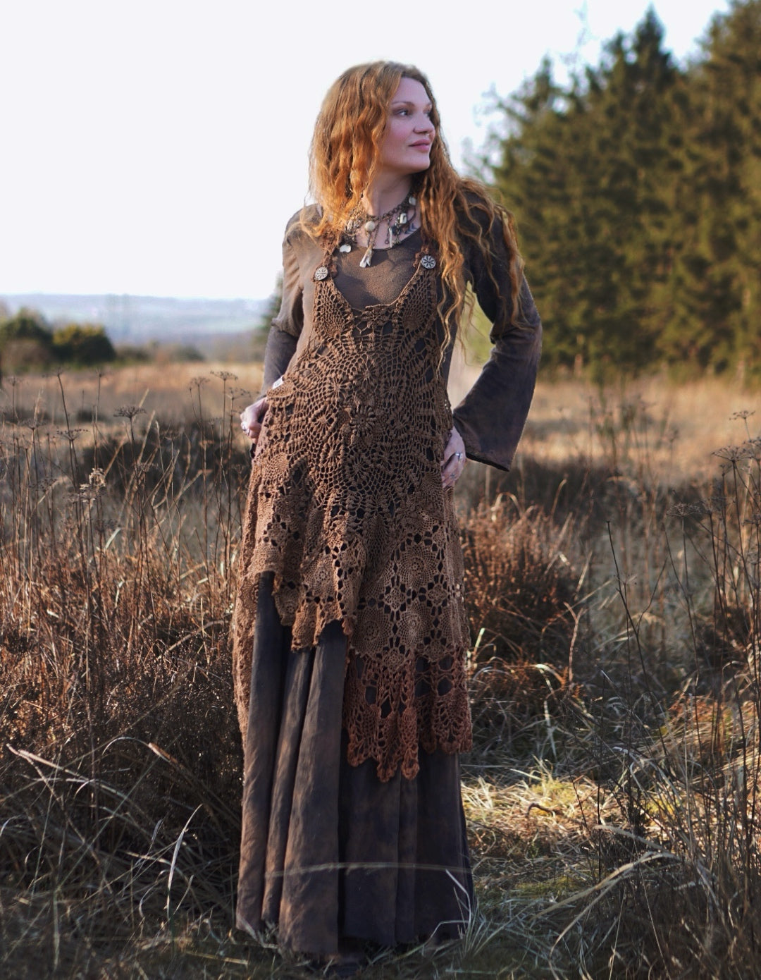 Crochet Patchwork Dress  -  Forestfloor