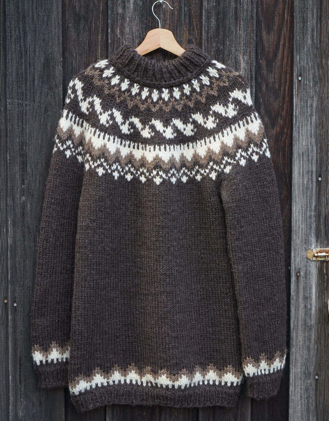 Iceland Knit  Sweater -  Brown Shades