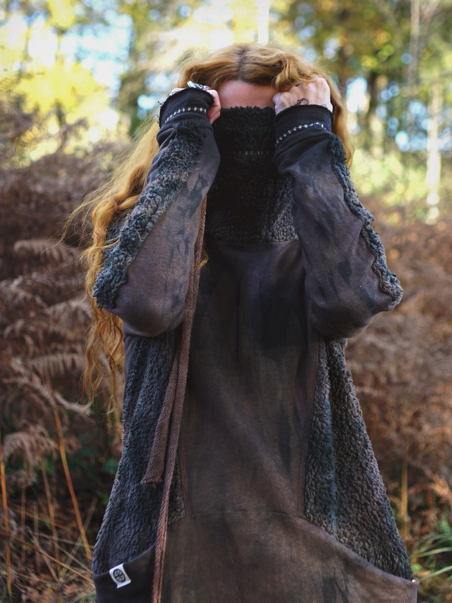 Hemp Long Hoodie - Black Soil