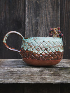 Big Magic Dragon Mug -Mint Copper