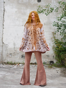 Cozy Long Sleeve  - Copper Flakes Clay