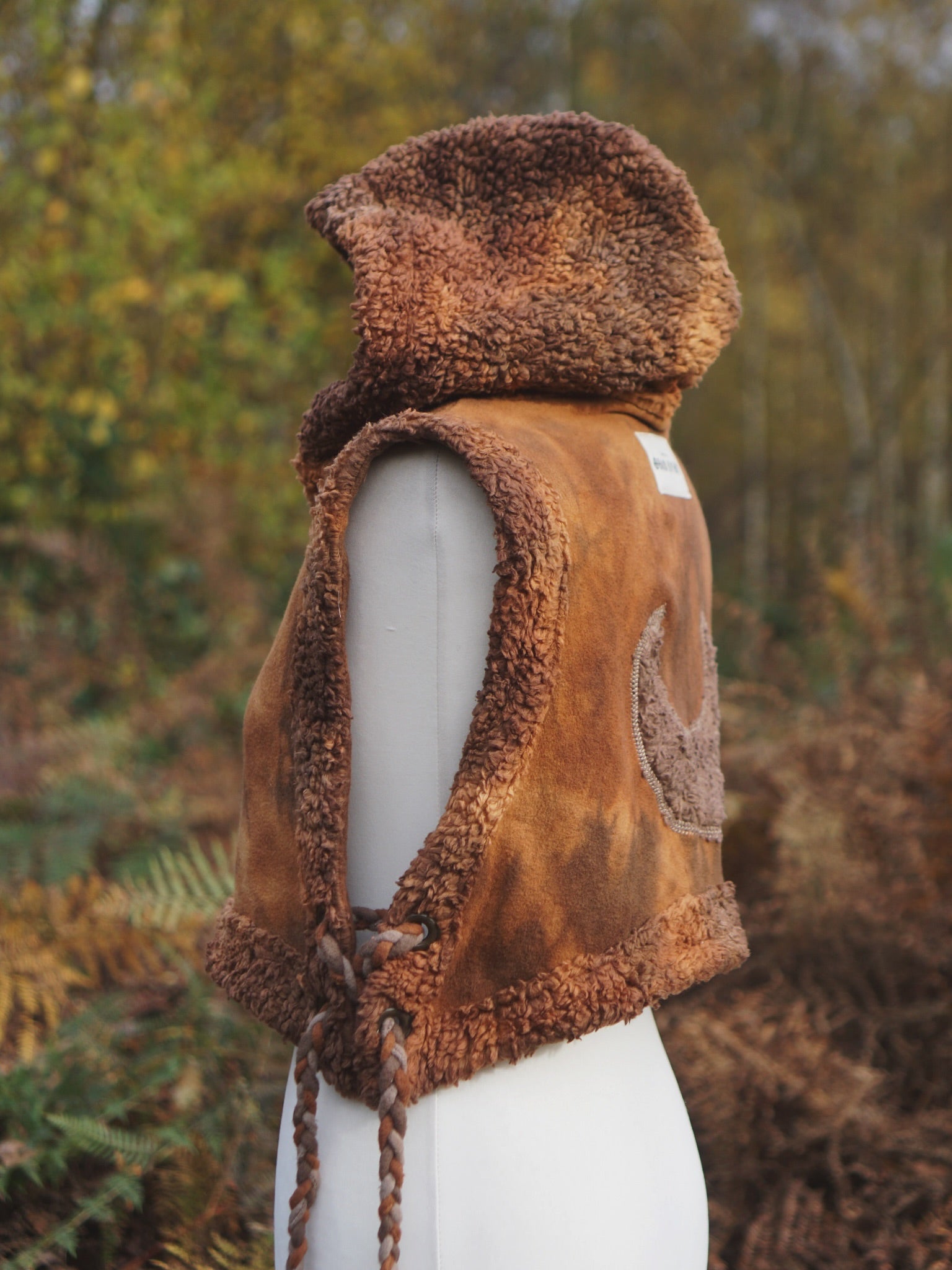 Hoodie Vest - Golden Brown