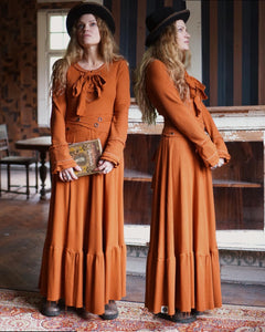 Folkloric Maxi Dress - Rust