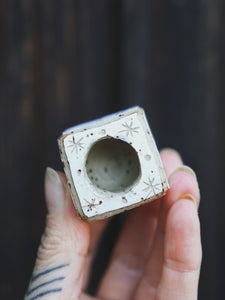 Magic Matchbox Lighter and Storage Candleholder - White