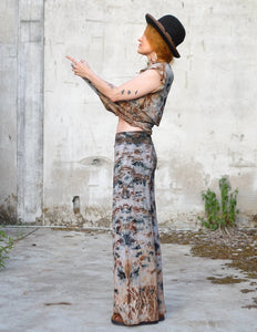 Natural Habitat Comfy Flare Trousers  - Earth Treasure / Copper Flakes