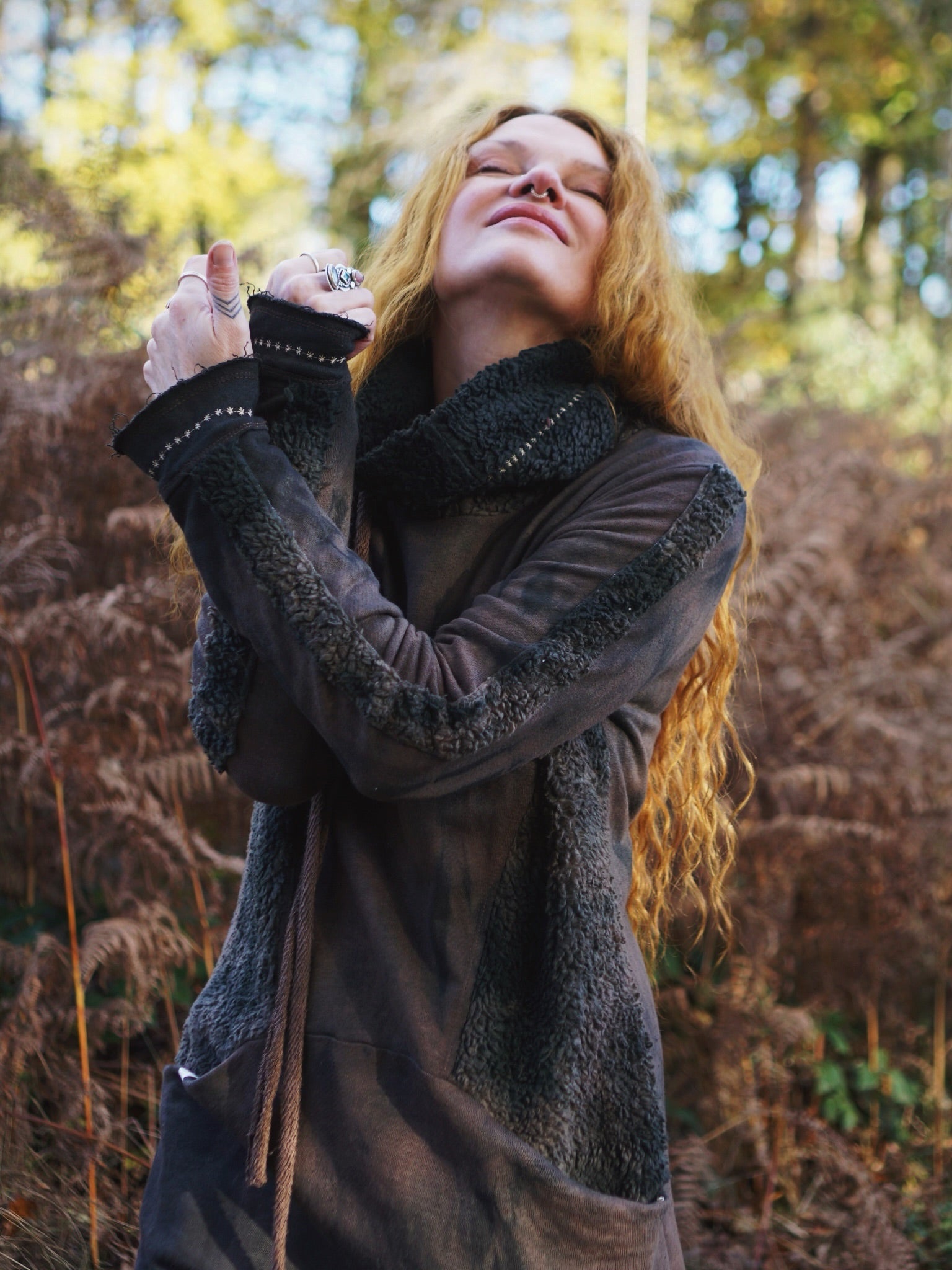 Hemp Long Hoodie - Black Soil