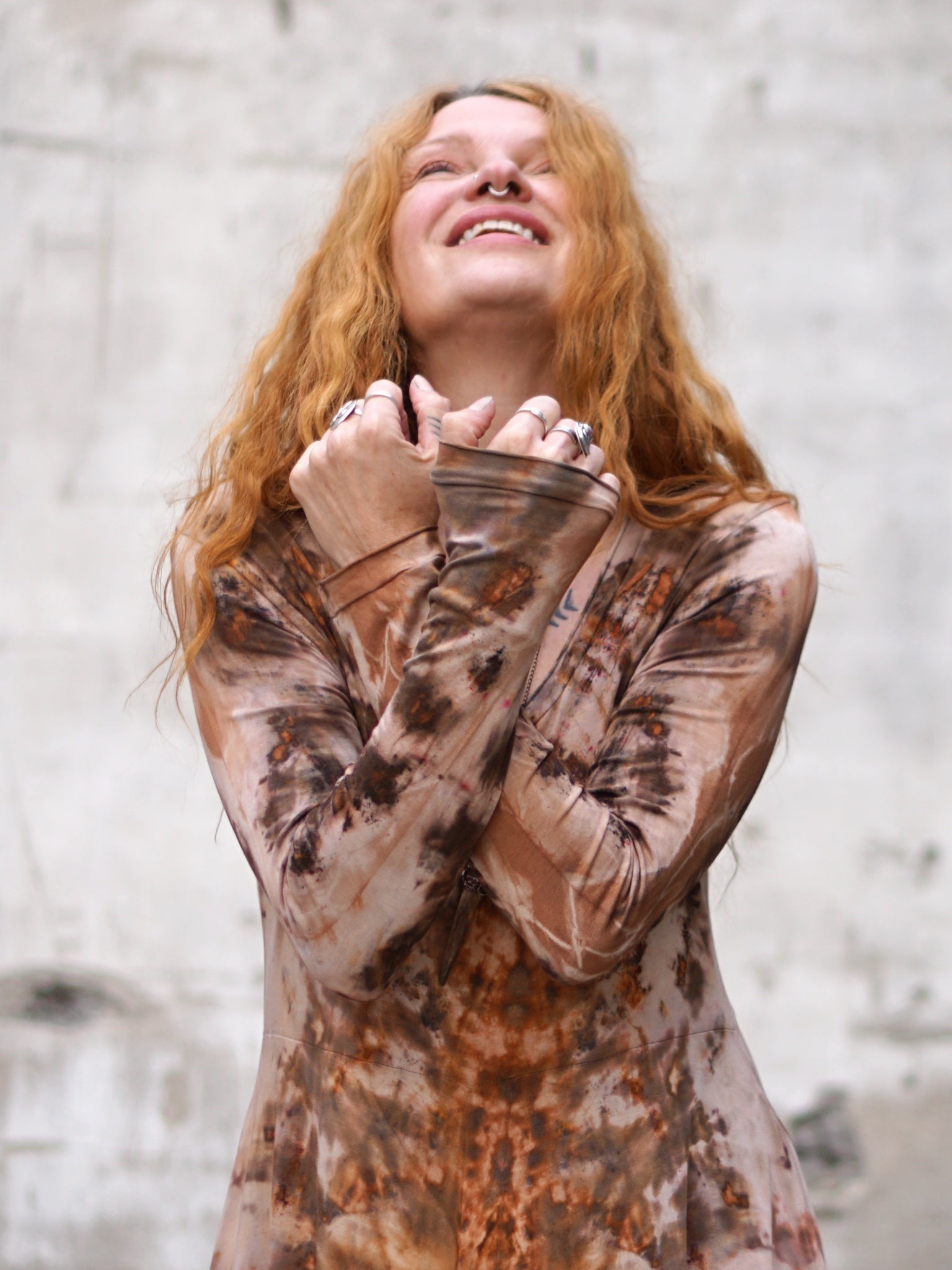 Natural Habitat Cozy Maxi Dress - Copper Flakes Clay