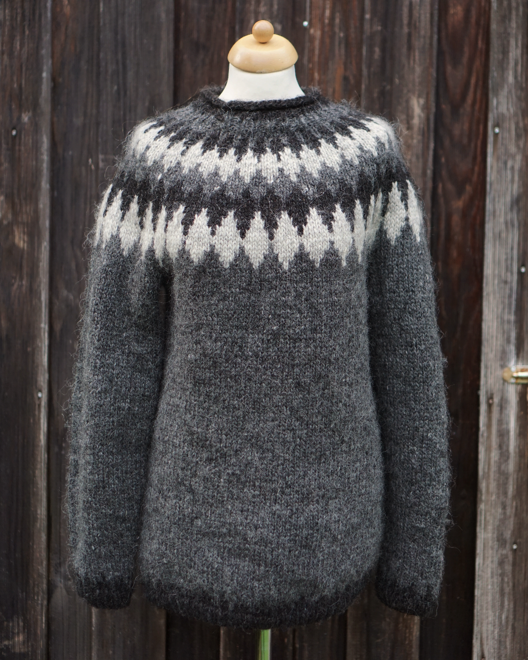 Iceland Knit Sweater -  Anthracite