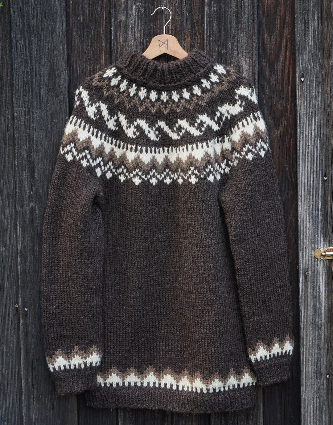 Iceland Knit  Sweater -  Brown Shades