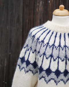 Iceland Knit  Sweater - Nature Iceblue