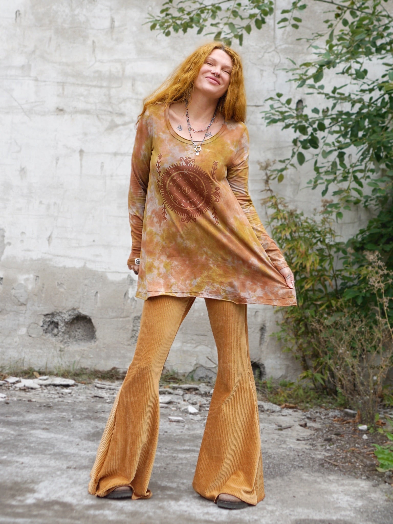 Flared Leggings - Amber