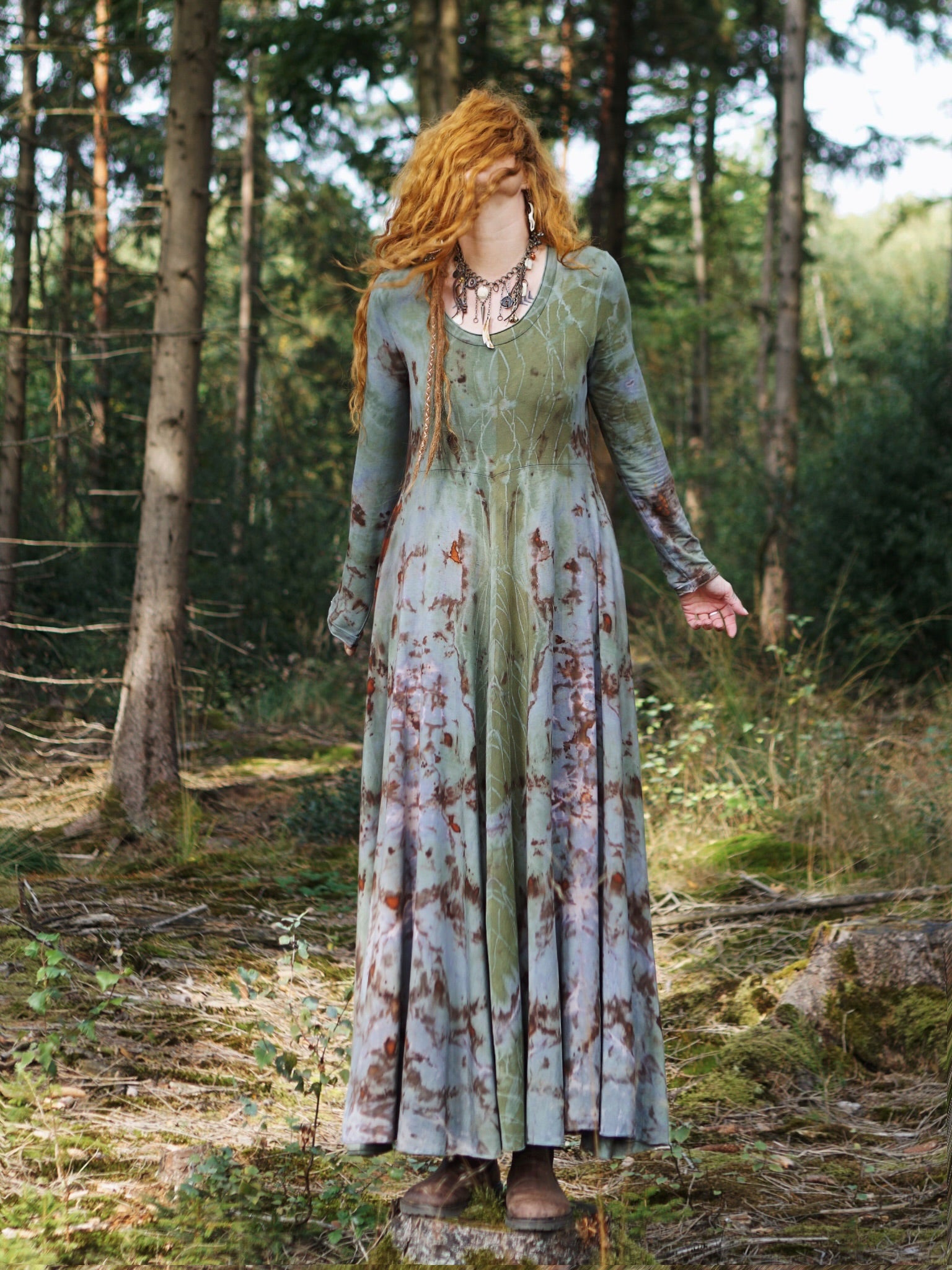 Natural Habitat Cozy Maxi Dress - Mineral Copper Flakes