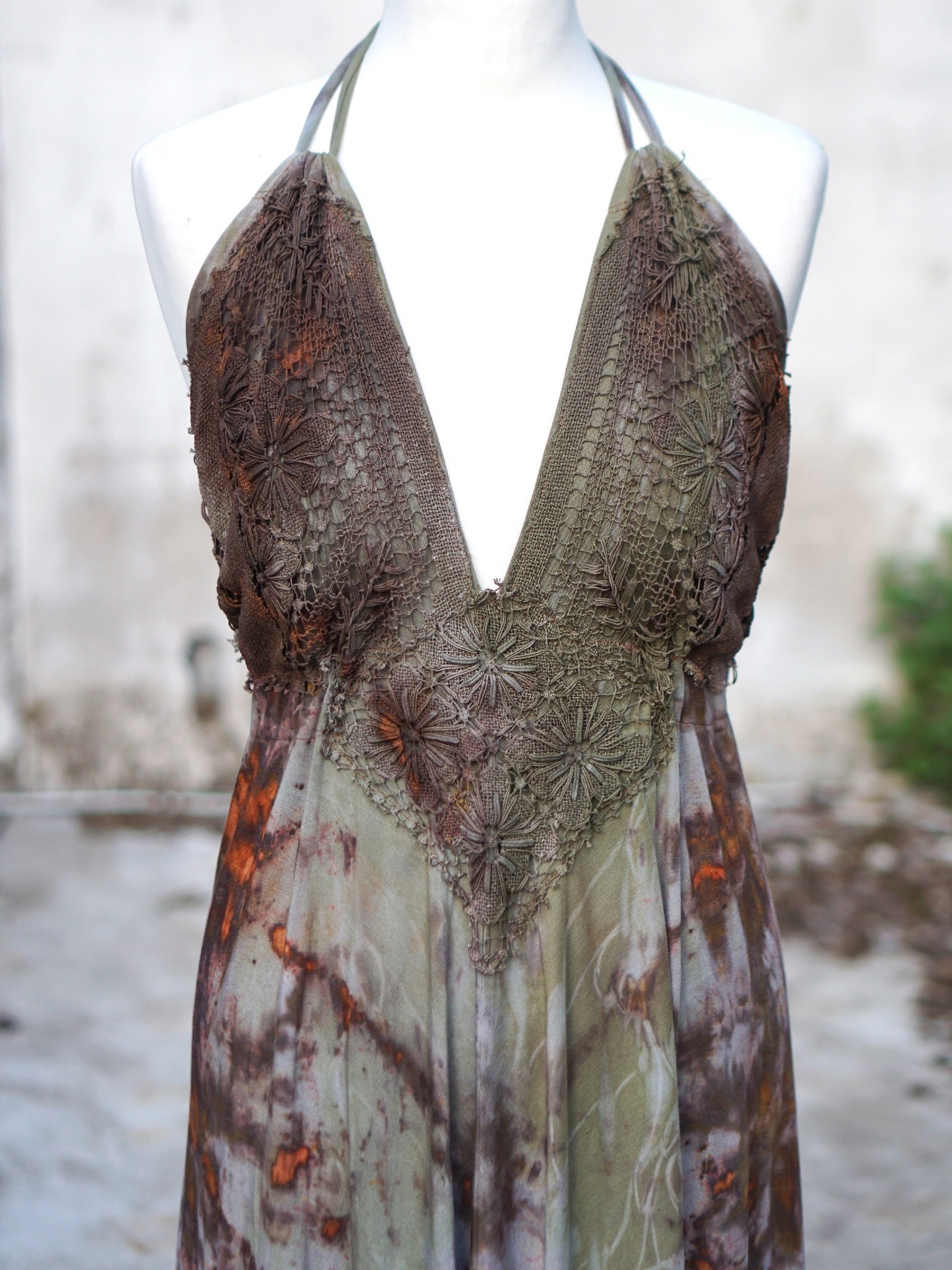 Kali Maxi Dress Natural Habitat - Copper Flakes Mineral