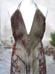 Kali Maxi Dress Natural Habitat - Copper Flakes Mineral