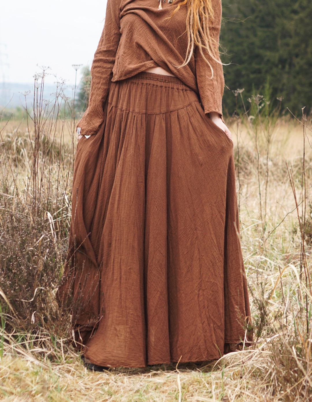 Maxi Skirt - Warm Brown
