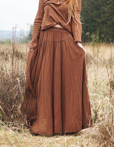 Maxi Skirt - Warm Brown
