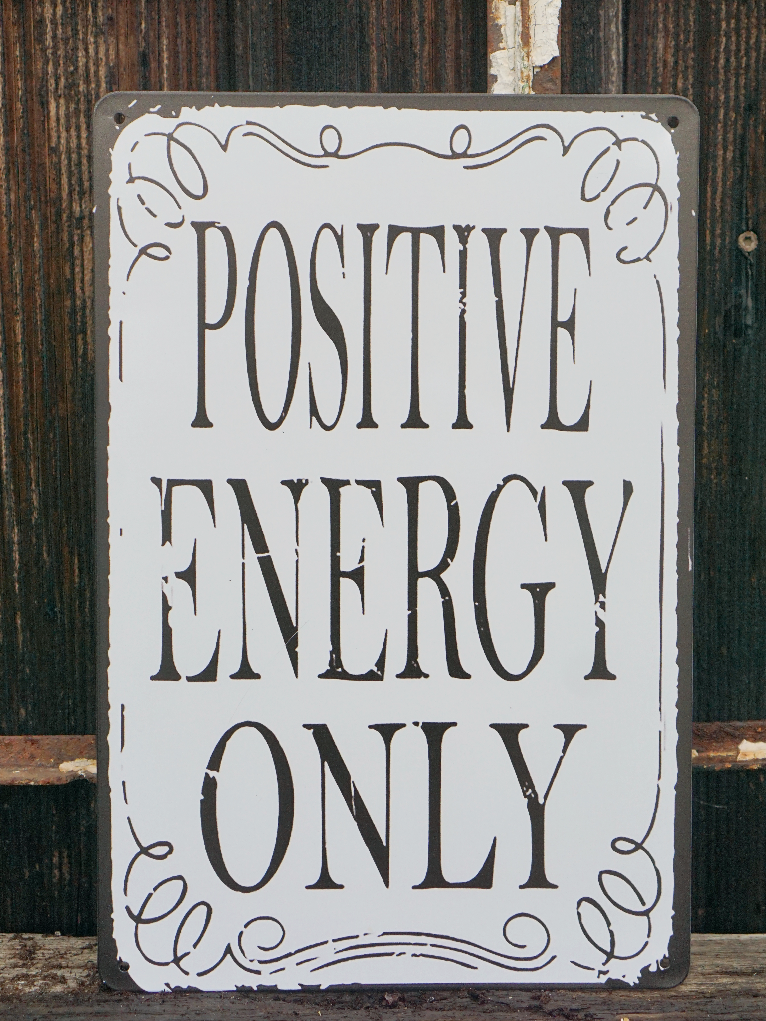 Tin Sign -  Positive Energy
