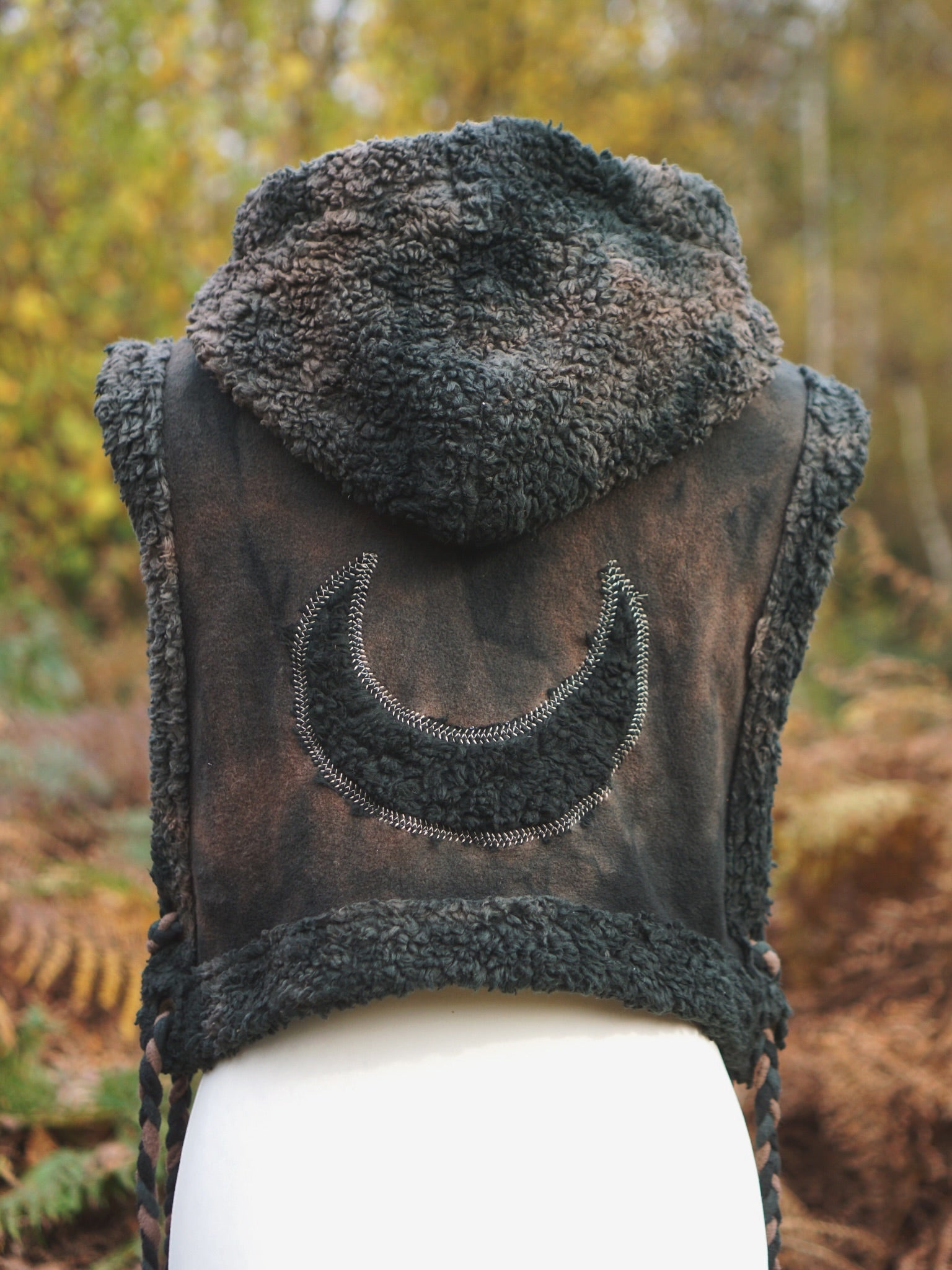 Hoodie Vest - Black Soil