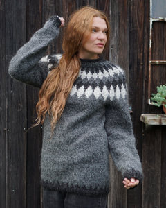 Iceland Knit Sweater -  Anthracite