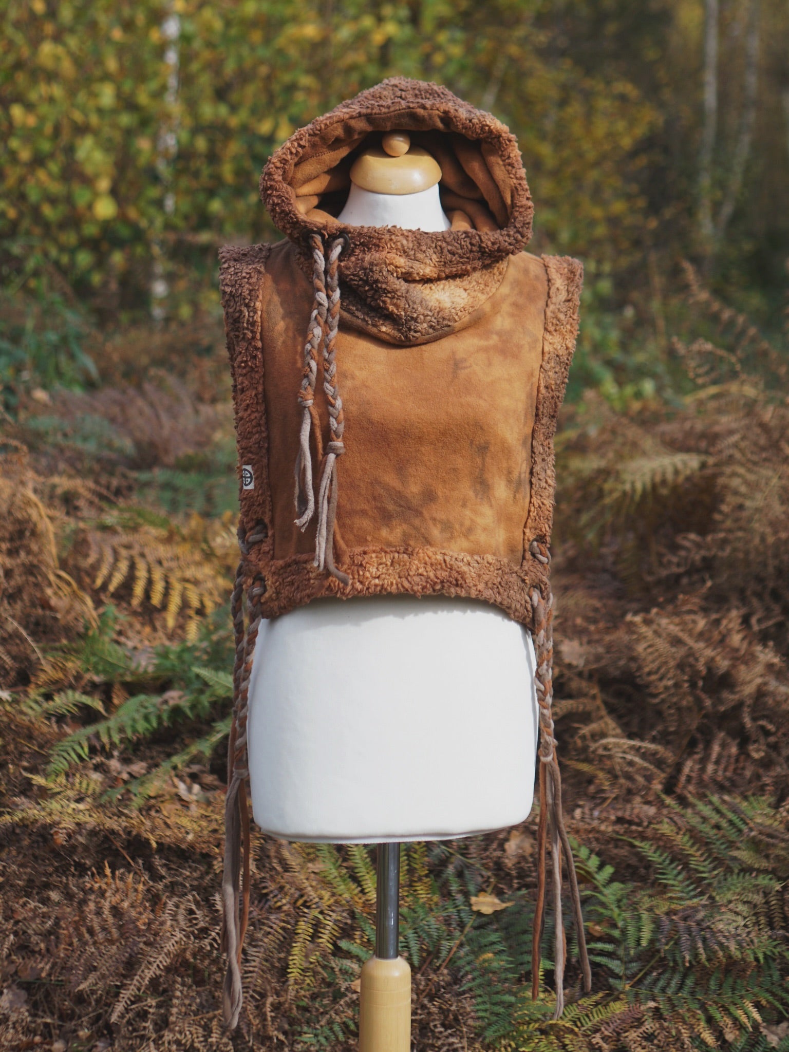 Hoodie Vest - Golden Brown