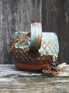 Big Magic Dragon Mug -Mint Copper