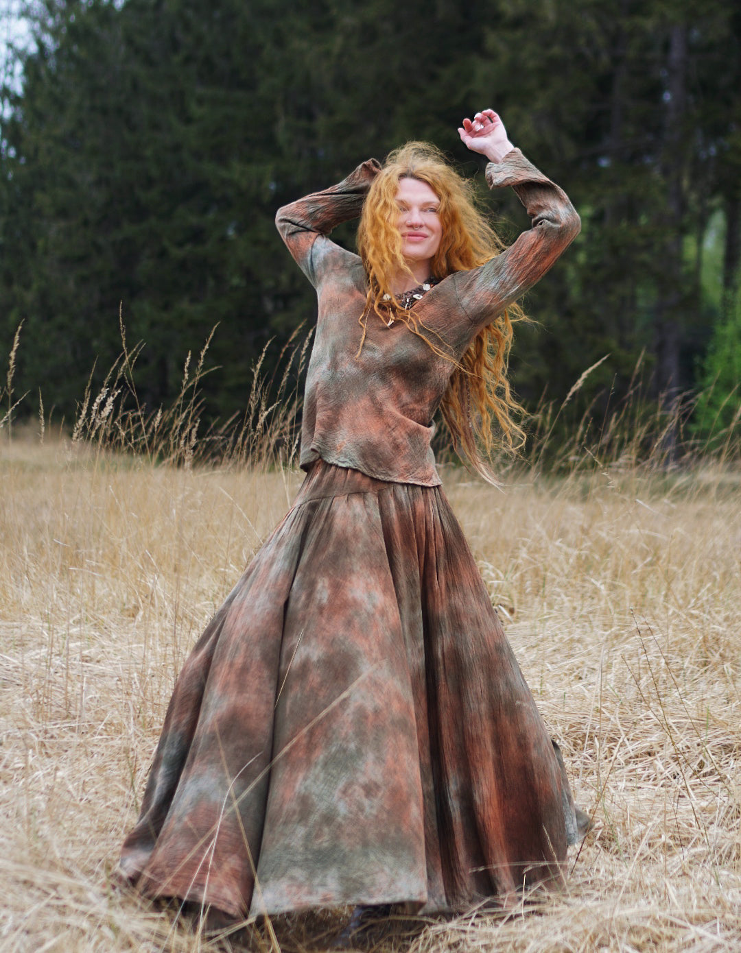 Maxi Skirt MTO - Fallen Leafs  (Sample Picture)