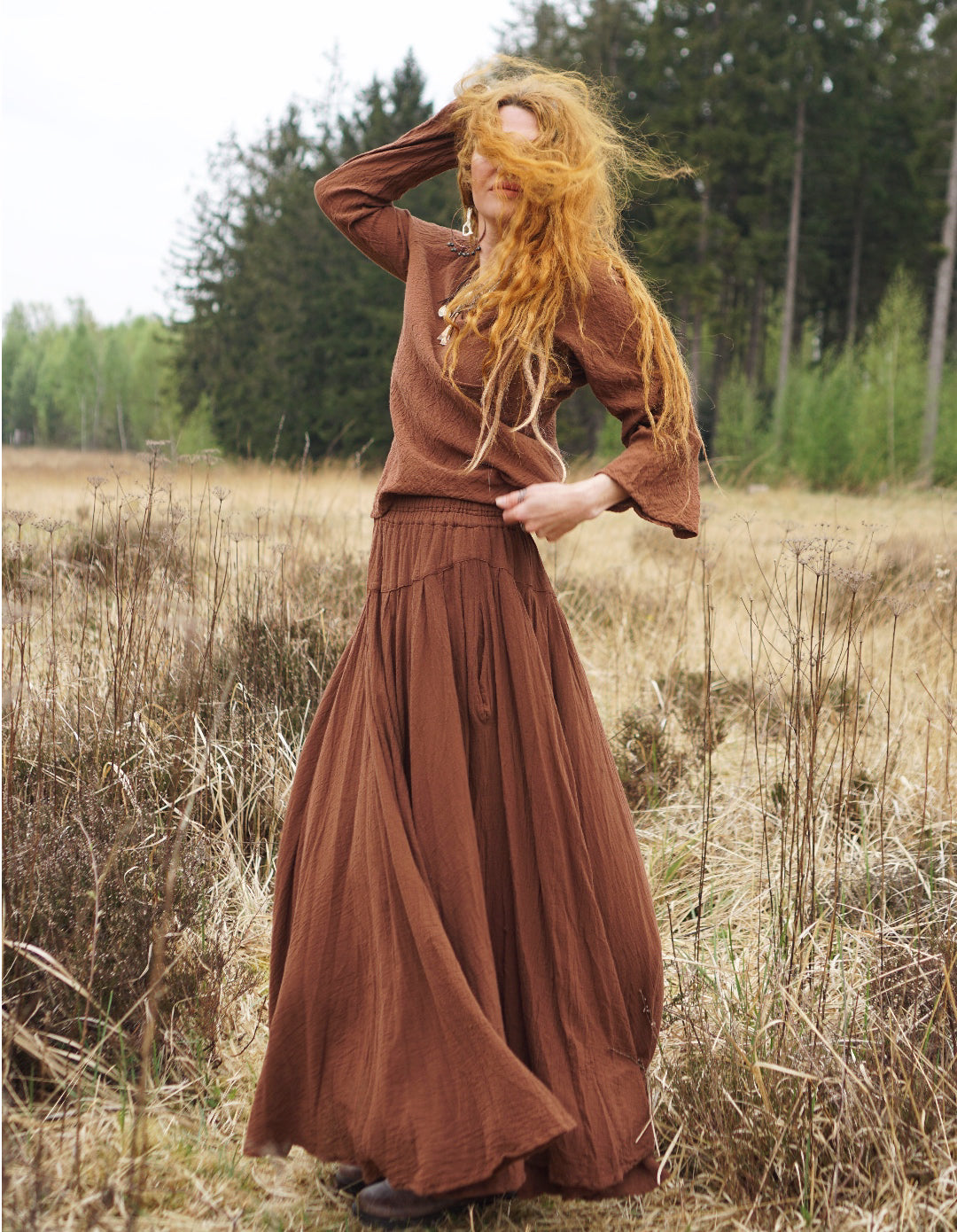 Maxi Skirt - Warm Brown