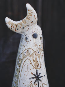 Moon Sister Incense Burner - White