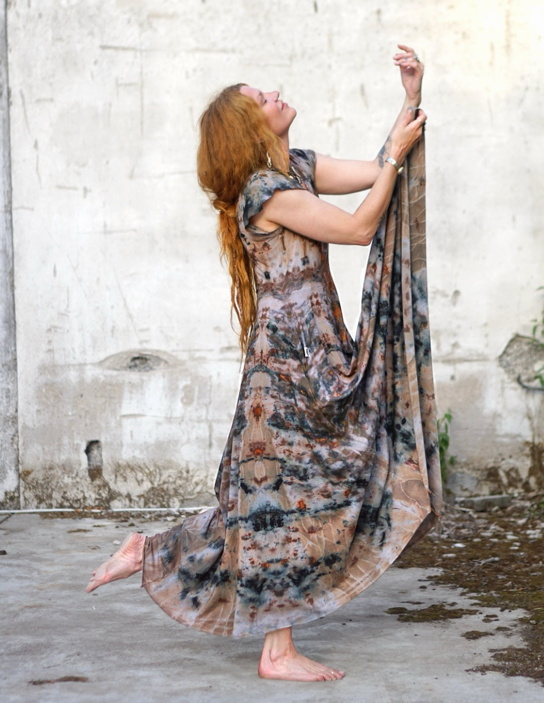 Natural Habitat Cozy Maxi Dress - Earth Treasure  / Copper Flakes