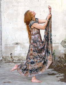 Natural Habitat Cozy Maxi Dress - Earth Treasure  / Copper Flakes