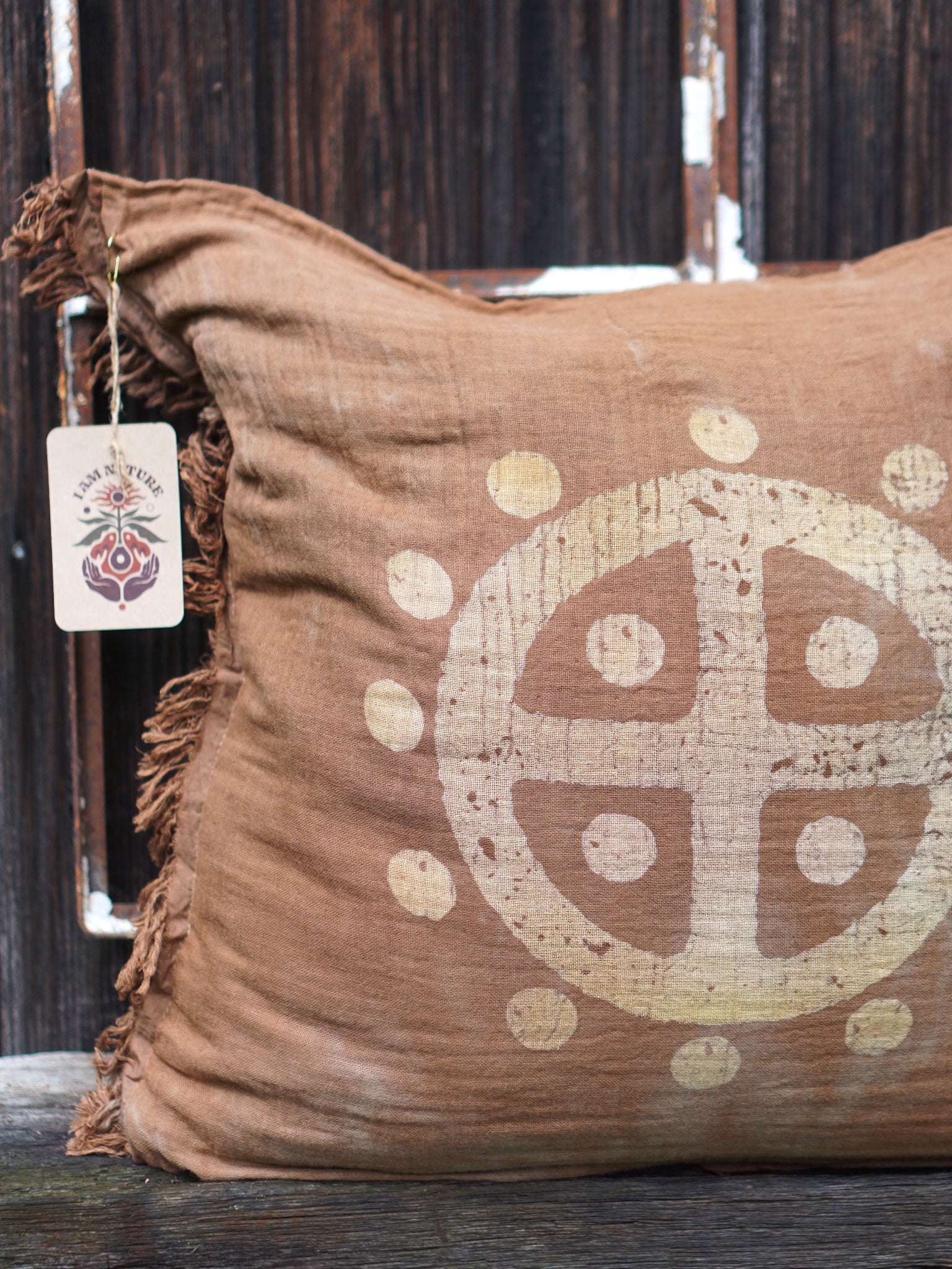 Cushion Cover SUN WHEEL  - Clay