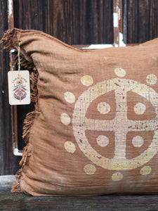 Cushion Cover SUN WHEEL  - Clay