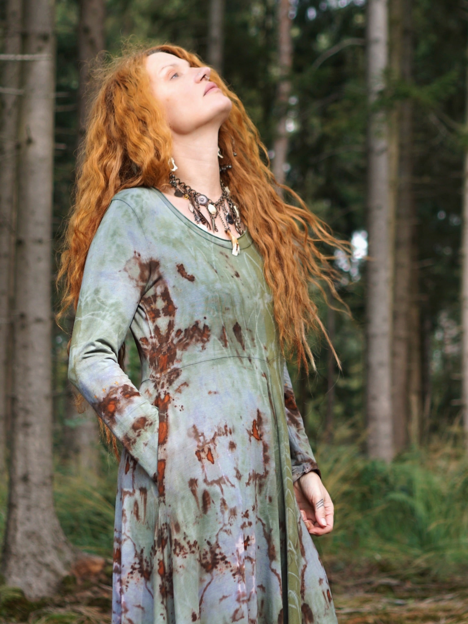 Natural Habitat Cozy Maxi Dress - Mineral Copper Flakes