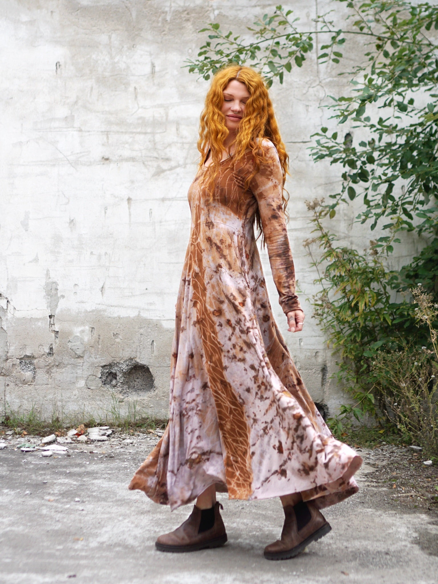 Natural Habitat Cozy Maxi Dress - Copper Flakes Clay