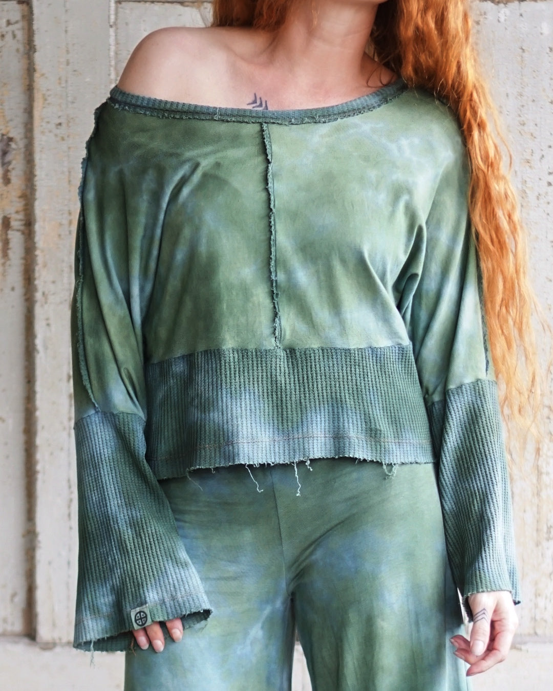 Cozy Oversize Top  - Sea Green