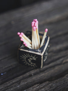 Magic Matchbox Lighter, Storage and Candleholder - Black