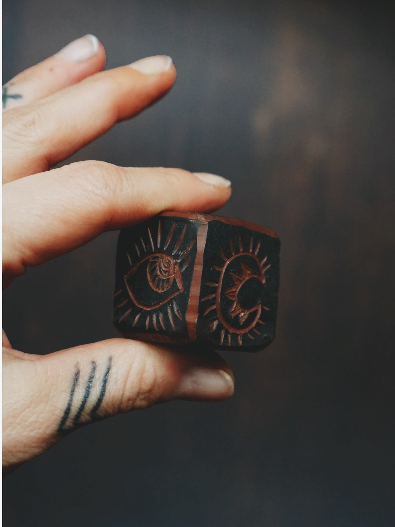 Magic Matchbox and Storage Candleholder - black