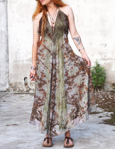Kali Maxi Dress Natural Habitat - Copper Flakes Mineral